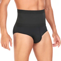 Men's Breathable High Waist Daily Wearing Safety Certification Slimming Boxer Brief Body Shaper High Waist Leg Control Brief
