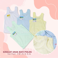 3pc Singlet Anak Bayi Syani Baby Polos Warna Kaos Dalam Bayi Newborn S M L XL 4L 5L 6L