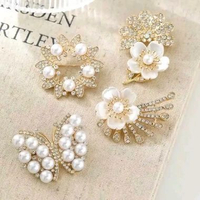 [BR14] Bros korea bunga mutiara emas kebaya Motif 6