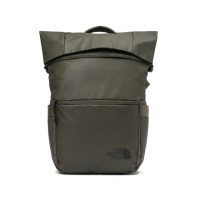 【The North Face 官方旗艦】北面男女款綠色DWR防潑水耐用大容量休閒後背包｜81DO4WC