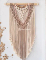 macrame wall hanging/macrame hiasan dinding Lite Jati Kayu