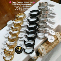 Et 88 || COD Cincin Hitam titanium Satuan Cincin Single Pria Wanita titanium anti karat,cincin tauhi