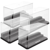 Minifigures Display Case for Action Figures Blocks Collectibles, Clear Acrylic Box Dustproof Building Block Display Storage Case