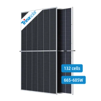Trina Solar N-TYPE Half Cell Solar Panel 665W 670W 675W 680W Bifacial Pv Panel For Solar Power