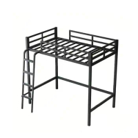 Modern Minimalist Wrought Iron Frame Bed Queen Bunk Bed for Adults with Storage twin bed loft