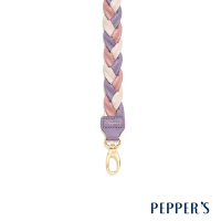 PEPPER S CLAIRE 牛皮編織短背帶 - 丁香紫