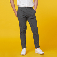 กางเกงขายาวผู้ชาย ชิโน่ ผ้ายืด ทรงกระบอกเล็ก (Slim-fit) เอว 28-42 by Normal Boy