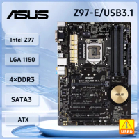 ASUS Z97-K/USB 3.1Motherboard LGA 1150 Intel Z97 support Core i3-4130 i7-4770 i5-4570S cpu M.2 4×DDR3 32GB ATX
