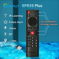 BPR3S PLUS BT Air Mouse Voice Function IR learning TV 2.4G Wireless Remote Controller With Gyroscope for Android TV Box/PC
