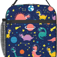 Dinosaur Dino Fun Lunch Bag Insulated Lunch Box Reusable Lunchbox Waterproof Portable Lunch Tote For Men Boys