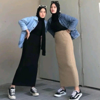 ROK SPAN KNITTE ROK SPAN RAJUT PREMIUM ROK SPAN KEKINIAN