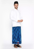 BHS Sarung BHS Excellent Gold Motif E57 JMA Biru