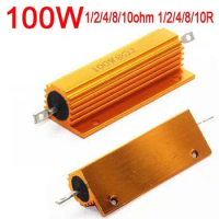 100W Watt 1ohm 1R 2ohm 2R /4 ohm 4R / 8ohm 8R 10ohm 10R Power Metal resistor for tube amp test dummy Load POWER Amplifier