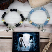 Handmade Corpse Bride Matching Bracelet|Star Bracelet jewelry|Victor And Emily|Y2K Aesthetic Couple Bracelet|Christmas Gift