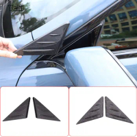 Real carbon fiber For BMW 8 Series G14 G15 G16 2019-22 Car Rearview Mirror Side Triangle Spoiler Trim Sticker Accessories