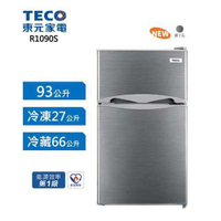 【最高22%回饋 5000點】   TECO 東元 93公升 一級能效定頻雙門冰箱 R1090S 爵士灰