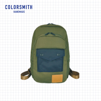 【COLORSMITH】CR．蛋型雙層後背包．CR1427-OG(台灣原創品包包品牌)