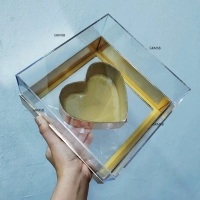 Transparent Arcrylic Cover Flower Box (no flower) / Love Box / Gift Box
