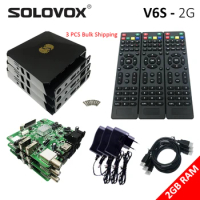 SOLOVOX V6S 2G MINI HD DVB S2 Satellite TV Box Brazil Bulk Shipment Support IKS Card Sharing Xtream Stalkerstb M3U USB WiFi 4G