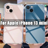 Clear Phone Case for Apple IPhone 13 Mini TPU Transparent Case IPhone13 13Mini 5.4" A2628 Shockproof Anti-scratch Covers