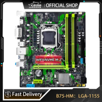 B75 Motherboard LGA 1155 Support 4*DDR3 USB3.0 SATA3 NVME M.2 WIFI Placa Mae 1155 Plate Board Pc Gamer B75 LGA1155 Dual Channel