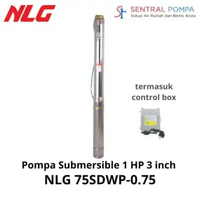 Pompa Satelit NLG 75SDWP-0.75 1 HP 3 inch Submersible Pump 0.75kW