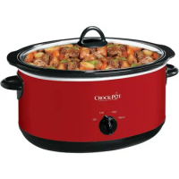 Slow Cookers，Red cooker ，Large 8 Quart Express Crock Slow Cooker and Food Warmer，Cooking Appliances