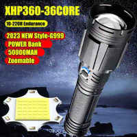 80000W G999 XHP360 Powerful LED Flashlight USB Rechargeable Torch Light Tactical Lantern Long Shot Camping Hunting