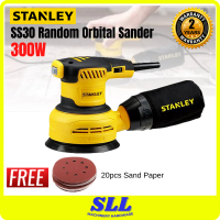 STANLEY SS30 Random Orbital Sander 300W Power DIY Hand Tool Wood Table Chair Others FOC 20pcs Sand P