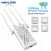 Wavlink 5 Ghz WiFi Repeater Wireless Wifi Extender 1200Mbps Wi-Fi Amplifier Long Range Wi fi Signal Booster 4x5dBi Antennas