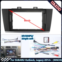 For SUBARU Outback Legacy 2014 9INCh Car Radio Android DVD Stereo audio screen multimedia video CD player cables Harness frame