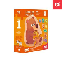 TOi - 【2歲+】 幼兒分階段拼圖 Level 1-Oh！Animal 認知動物|兒童聖誕禮物｜平行進口