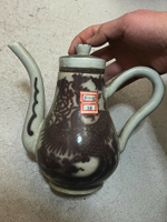 興趣收藏好貨 釉里紅茶壺，喜歡可以直接拍，尺寸21、19、