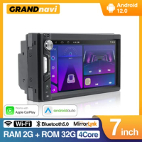 GRANDnavi 2din Android Car Radio Multimedia Video Player carplay Navigation Touch Screen android auto For Toyota Nissan Hyundai