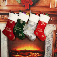 1pcs Christmas Stocking Family Christmas Tree Decor Merry Christmas Stocking Gift Boots or Bags Custom Unique Gift Idea