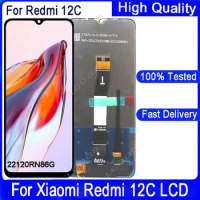 6.71'' Original For Xiaomi Redmi 12C LCD Display Touch Panel Screen Digitizer Assembly For Redmi 12C 22120RN86G Display Screen