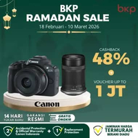 BKP Canon EOS R50 Kamera Mirrorless Kit 18-45mm with 55-210mm EOS R 50 Garansi RESMI