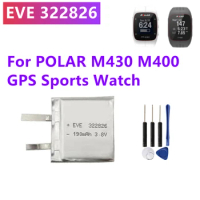 Battery For POLAR M430 M400 GPS Sports Watch Rechargeable Battery EVE 322826 322826 190mAh Battery + Free Tools