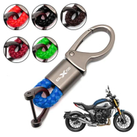 For CFMOTO CLX 700 clx700 CL-X Motorcycle Accessories Custom High Quality Alloy Keychain Fashion Braided Rope Moto Keyring