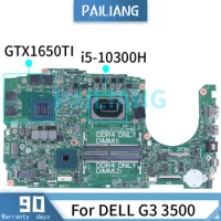 19795-1 For DELL G3 3500 Laptop Motherboard 028HKV 28HKV 0HW9CF 0HN4GN 0H1G65 Notebook Mainboard I5 I7 10th N18P GTX1650/1650Ti