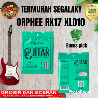 (BISA COD) Senar Gitar Orphee RX17  bonus pick Senar Orphee Electric 010 Original