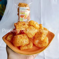 Kerupuk Kulit Cabe Kering Udang Bunda Naya 200 Gram | Kerupuk Kulit Sapi Pedas Gurih | Oleh-Oleh Kha