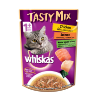 Whiskas Tasty Mix เทสตี้ มิกซ์ อาหารแมวเปียก ขนาด 70g