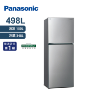 Panasonic國際牌 498L 無邊框鋼板二門變頻1級電冰箱 晶漾銀 NR-B493TV