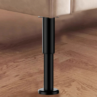 4PCS Adjustable Height Bed Support Legs 7-11.8in/9.8-16.9in Metal Heavy Furniture Legs Heavy Duty Be