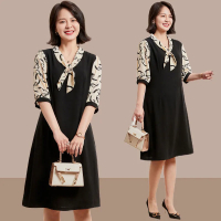 連身裙 衣服媽媽夏裝 洋氣連衣裙 中年女夏季氣質裙子【不二雜貨】