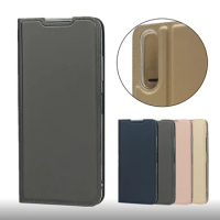 Magnetic adsorption Fitted Cover Case for Sony Xperia 5 II 5 III Phone Bag Case Flip Case Ultra-thin Matte Touch