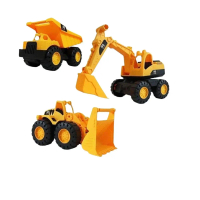 Thetoys4289【ส่งฟรี】รถของเล่นของเล่น (E34) ของเล่นเด็ก รถก่อสร้าง รถแม็คโคร รถตักดิน รถตักทราย ของเล