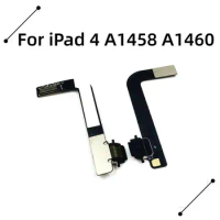 High Quality Charging Port Flex Cable + USB Dock Connector Charger Repair Parts Replacement For iPad 4 A1458 A1460