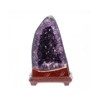 【吉祥水晶】巴西紫水晶洞 17.6kg(濃郁深邃 聚氣旺財)